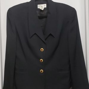SAVILLE SUIT black Blazer size 6